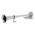 thumbnail image 3 of Bocina de trompeta eléctrica, 1 tubo para tren, coche, barco, aleación de Zinc, cromado, 135db, 450mm, 12V/24V, 3 of 5