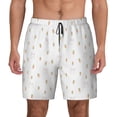 thumbnail image 3 of Uemuo Rabbit And Carrot Pattern Mens Swim Trunks Quick Dry Board Shorts with Mesh Lining, Stretch Beach Shorts Quick Dry No-Chafing Board Shorts-Medium, 3 of 9