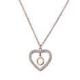 thumbnail image 3 of Collar de Mujer Corazón con Inciales LuckyLy, Modelo Adina rosa UNITALLA, 3 of 7