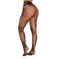 thumbnail image 3 of Fishnet Bodysuits Catsuit Womens Transparent Open Crotch See Through Full Body Stockings Mesh Hot Lingerie Thigh High Sock Boots for Women High Knee Stocking for Women Garter Pantyhose Knee High, 3 of 5