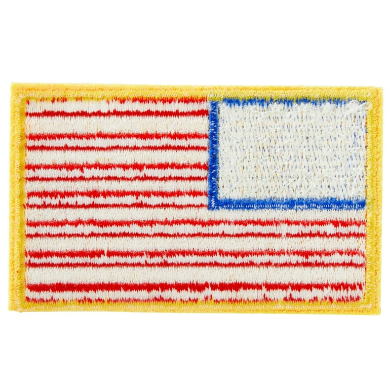 Small American Flag Patches (10-Pack) Patriotic Embroidered Iron-On US Flag  Patch Appliques, Iron On, Glue On, or Sew On to Uniforms, Hats, Backpacks
