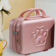 thumbnail image 4 of Mini Suitcase Case with Handle with Handle Portable hands Cartoon 14 inch Mini Luggage Case for Cosmetics Business Travel Shoes Rose, 4 of 8