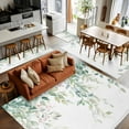 thumbnail image 5 of Eucalyptus Leaves Farmhouse 4x6 Area Rugs, Spring Botanical Non-Skid Rubber Backing Large Rectangle Rugs - Living Room Bedroom Home Office, Indoor Floor Mat Carpets Washable Rug, 5 of 9
