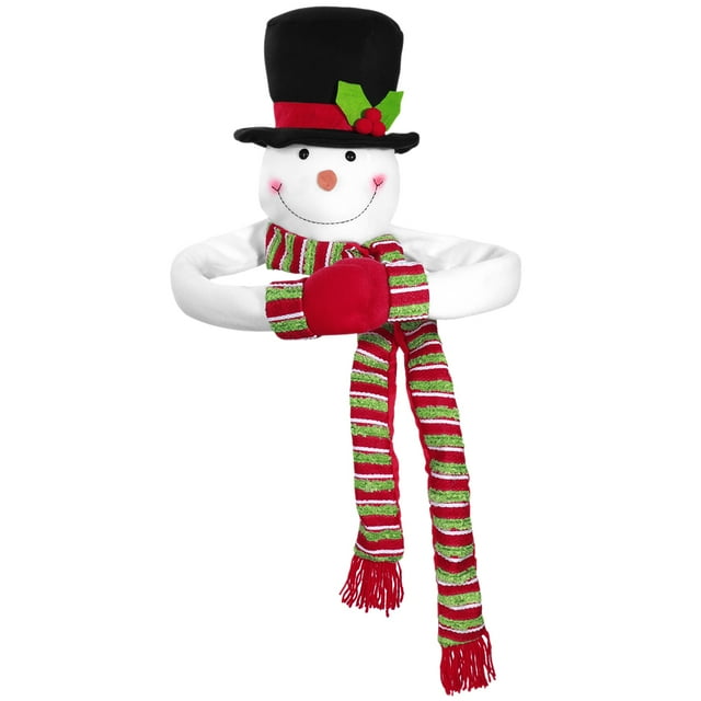 PTOOTP TOYMYTOY Adorno para árbol de Navidad Muñeco de nieve abrazable Muñeco de nieve navideño de las vacaciones de invierno Decoración del hogar