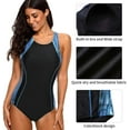 thumbnail image 7 of Women's One Piece Athletic Racerback Swimsuit Slimming Bathing Suit, 7 of 7
