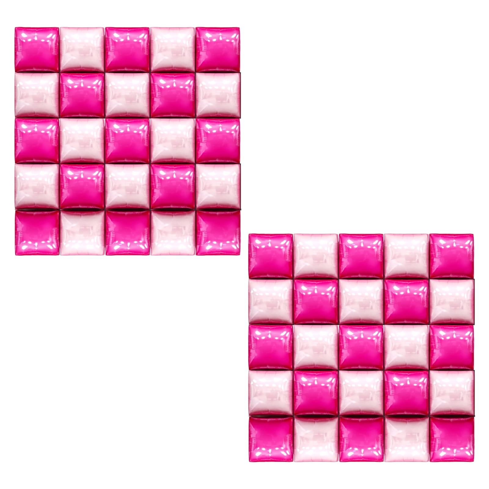 Dserhfy 50 Pcs Square Foil Balloons Wall Backdrop Double Sided Metallic Balloons Arch Kit for Bachelorette Wedding Anniversary Birthday Baby Shower Decor