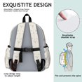 thumbnail image 5 of Highland Cow and Cactus Print Backpack for School, Cute School Bag with Adjustable Shoulder Straps and Padded Back, 13.4"x11"x4.7", 5 of 5