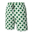 thumbnail image 4 of Logiee St. Patrick’s day Print Mens Swim Trunks Quick Dry Board Shorts,Breathable Hawaii Beach Shorts Swimwear Bathing Suits-XX-Large, 4 of 6