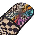 thumbnail image 4 of Yayeee Double Oven Mitt Kitchen Heat Resistant Baking 35" x7" Quilted Glove, Beige Wavy Plaid, 4 of 6
