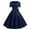 Dresses for Women-Navy, variant on Brilliant Summer Clothes for Women Clearance under $10 Womens Vintage Dress BowKnot Prom Short Sleeve Polka Solid Holiday Party/Black