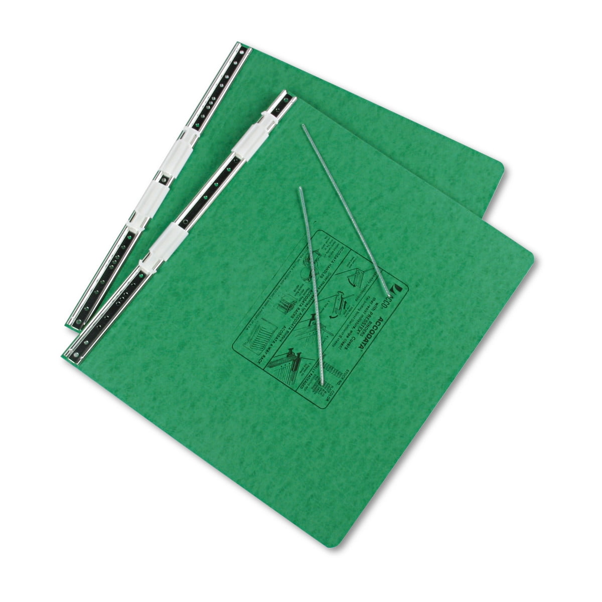 ACCO PRESSTEX Covers w/Storage Hooks, 6" Cap, 14 7/8 x 11, Dark Green