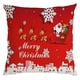thumbnail image 1 of Xihbxyly Funda de Almohada Navideña, Diseño Festivo de Lino, Cierre de Cremallera, Decoración para Sofá o Sillón, Fácil de Lavar, 45 X 45 Cm, Incluye 1 Pieza., 1 of 2
