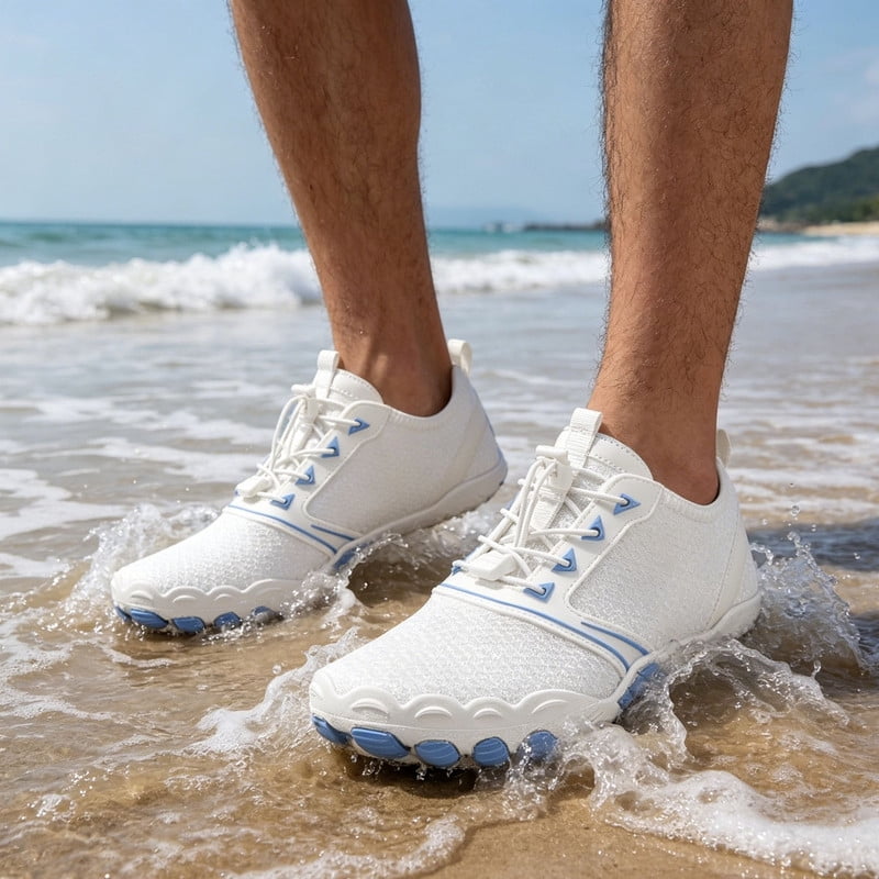 BERANMEY Casual Hike Barefoot Shoes for Women & Men Breathable Non-Slip Athletic Footwear Wide Toe Water Shoes for Hiking Non-Slip Shoes for Unisex Grounded Comfort wear
