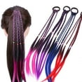 thumbnail image 4 of Hair Braid Extension Decorative Gradient Fashion Rope Braid Wig Elastic Hair Tie, 4 of 10