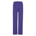 thumbnail image 6 of XFLWAM Women's Flare Leggings Fold Over Elastic Waisted Wide Leg Yoga Pants Casual Bootcut Comfy Workout Leggings Purple XL, 6 of 8