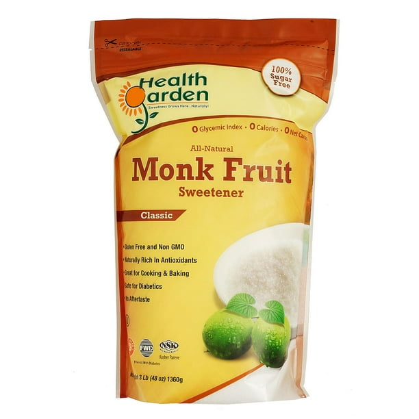 Health Garden Monk Fruit Sweetener (3 lb.)Pack of 2