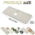 thumbnail image 3 of 24" X 5.5" Kitchen Sink Splash Guard Faucet Mat Mandala Super Absorbent Fast Drying Faucet Guard & Draining Mat Sink Splash Guard Behind Faucet for Kitchen, Bathroom, 3 of 9
