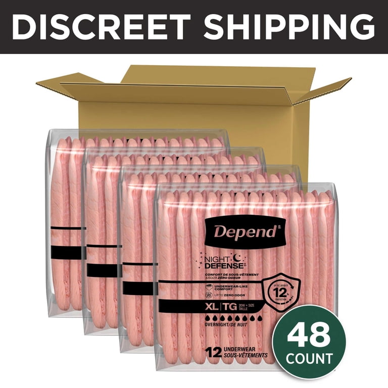 Depend Night Defense Incontinence Underwear for Women, Adult Depend Night Defense Incontinence Underwear for Women, Adult