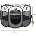 thumbnail image 2 of HAHDAXIA Pet Playpen, Foldable Dog Playpens, Portable Exercise Kennel Tent for Puppies/Dogs/Cats/Rabbits, Dog Play Tent with Removable Mesh Shade Cover for Travel Indoor Outdoor Using(Small), 2 of 7