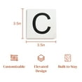 thumbnail image 7 of Stiles Crossword Letter Tiles, Wooden Wall Decor, 3.5 Inch, White, Letter C, 7 of 7