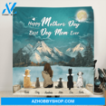 thumbnail image 1 of Personalized Blanket Gift Idea For Dog Mom, Cat Mom Best Dog Mom Ever Blanket, 1 of 2