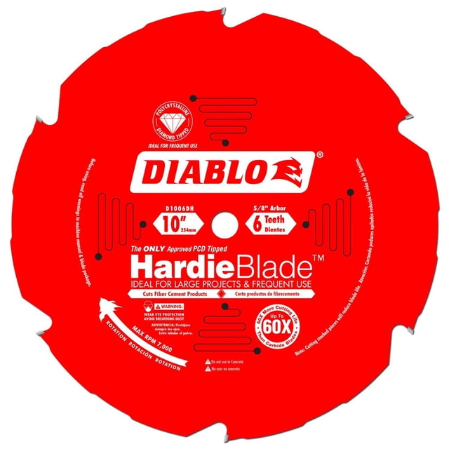 Hoja de sierra Diablo Hardie para fibrocemento, 10 cm, D1006DH
