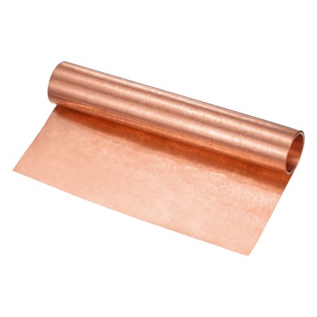 Uxcell Copper Sheet Roll, 2000 x 200 x 0.02mm/ 6.56ft x 7.9" x 0.001" Copper Foil Sheet Roll for House Repair/DIY