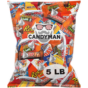 CANDYMAN 5 Pound Bag Mix of Chocolate, Individually Wrapped Assorted Bulk Candy Chocolates Variety Pack