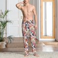 thumbnail image 5 of Vsdgher Starfish Shell Print Mens Pajama Pants Sleep & Lounge Pants, PJ Bottoms With elastic waistb and Pockets, 5 of 5