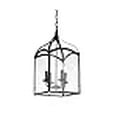 thumbnail image 3 of JONATHAN Y JYL7403A Ruth 11" 4-Light Lantern Metal/Glass LED Pendant, Traditional, Classic for Kitchen, Living Room, Oil Rubbed Bronze/Clear, 3 of 4