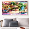 thumbnail image 2 of YALKIN Ensemble d'Art de Peinture au Diamant Bord de Mer, 70x40 cm, Perles Rondes Complètes, 2 of 6