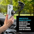thumbnail image 4 of Nite Ize Steelie Orbiter Plus Windshield Kit - Phone Mount for Car Windshield - Alternative to Car Dashboard & Vent Phone Mounts - Phone Holder Compatible with Steelie Magnetic Mounting System - Black, 4 of 8