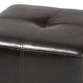thumbnail image 4 of Baxton Studio Nox Dark Brown Ottoman, 4 of 8