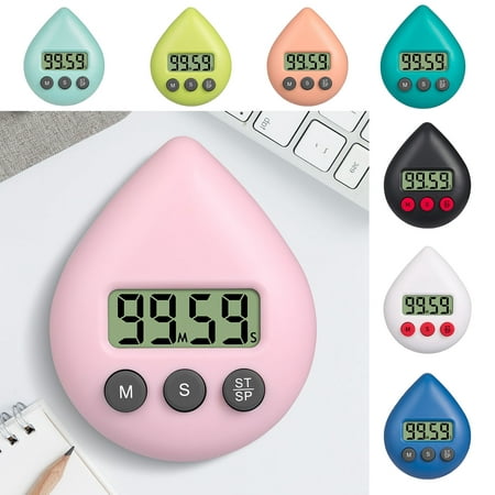 

Electric Timer Creative Shape 3 Operation Buttons ABS Study Alarm Digital Timer Time Management Tools for Home
