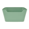 thumbnail image 6 of Mainstays Large Easy Access Plastic Storage Bin, Green Sage, 6 of 7