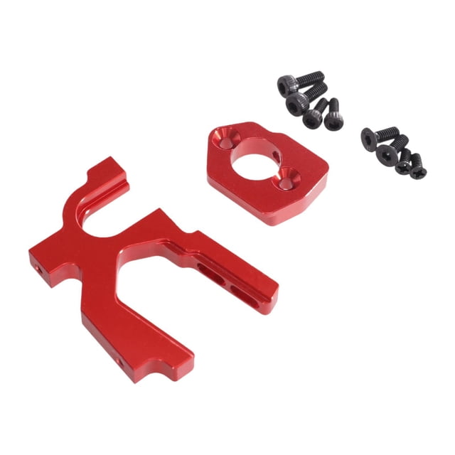 Xuanheng Support de Moteur de Voiture RC Support de Moteur Pièces de Rechange Réglables pour 1/12 124019 Rouge