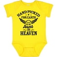 thumbnail image 3 of Inktastic Handpicked for Earth by My Aunt in Heaven with Angel Wings Boys or Girls Baby Bodysuit, 3 of 5