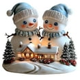 thumbnail image 2 of 2D Acrylic Christmas Desktop Decor - Cute Holiday Tabletop Ornaments, Creative Xmas Decorative Items for Home Office, Festive Small Ornaments for Christmas Celebrations, 7.76*7.87in, D, 2 of 4