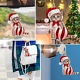 thumbnail image 5 of Mikhai Clearance 2Pcs Christmas Cat Ornament for Tree,3.1 Inch Xmas Cute Cartoon Kitty with Santa Hat and Ball Pendant Small Animal Decorative for Holidays Home Party Car Window Decor (Cat), 5 of 8
