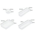 thumbnail image 3 of Ensemble de Plateaux Organisateurs de Tiroirs : Plateau de Rangement Flexible en Plastique, 3 of 10