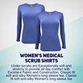thumbnail image 5 of ACTIVE UNIFORMS Women's Under Scrub Tee Crew Neck Long Sleeve T-Shirt 2 - Pack (Ceil Blue, XX-Large), 5 of 6