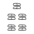thumbnail image 3 of Transemion 2pcs/set Easy Installation Car Exhaust Pipe Cover Trim Durable Stainless Steel Enhanced Protection glossy black 5Set, 3 of 6