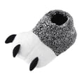 thumbnail image 1 of Ediodpoh Chaussons d'Hiver à la Mode pour Femmes Bout Rond Plat Peluche Douce Chaude Confortable Forme d'Animal de Dessin Animé Chaussons pour Femmes Gris E, 1 of 9