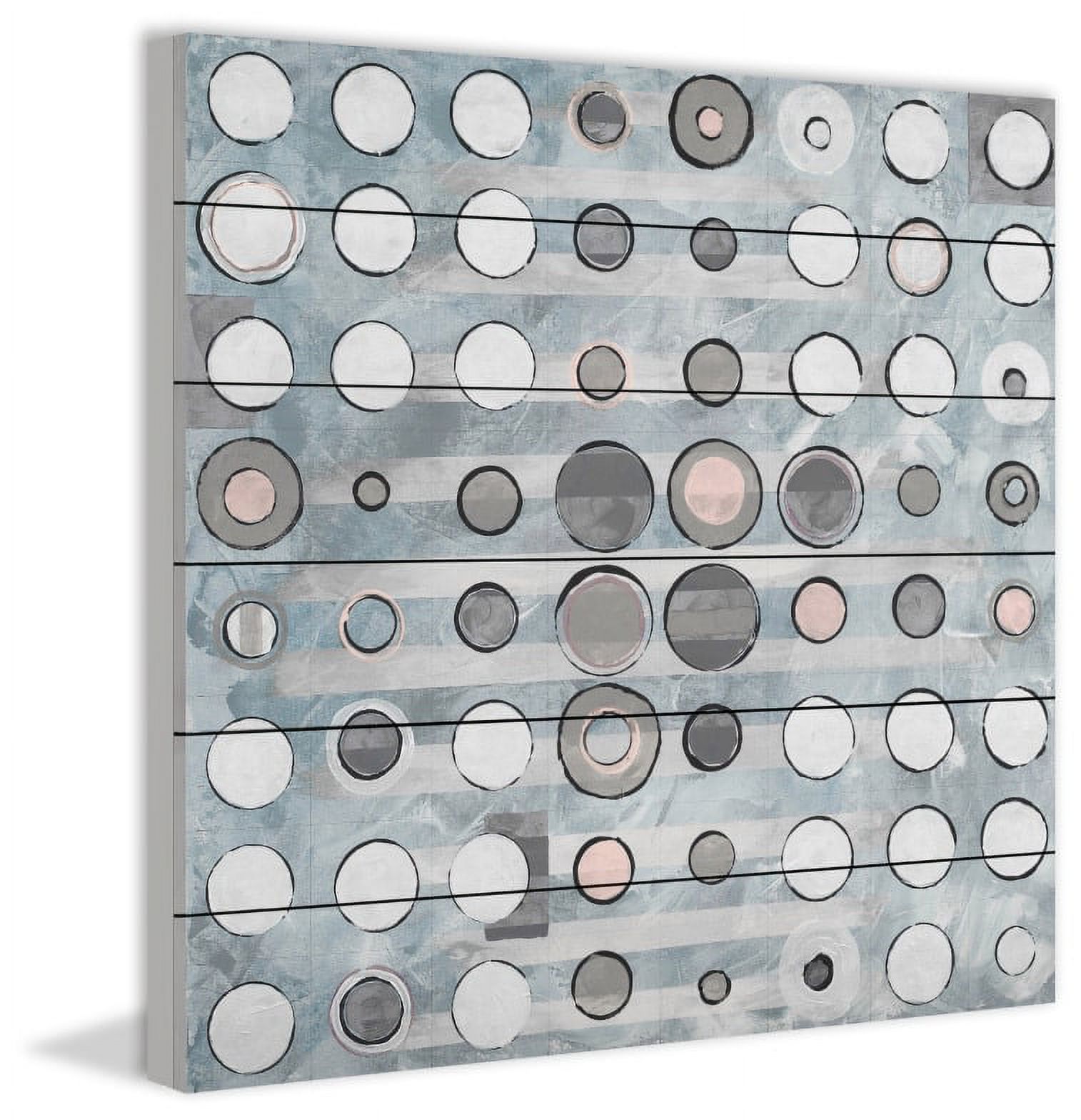 Marmont Hill Inc Marmont Hill - Uplifting Dots Print on White Wood
