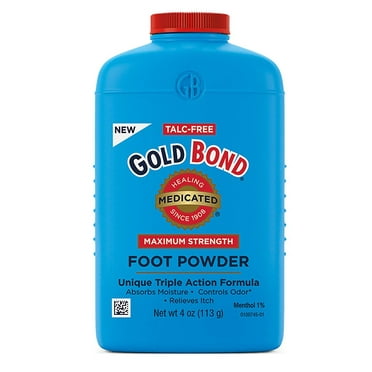 Gold Bond Foot Powder Maximum Strength Medicated 4oz (Pack of 3)
