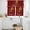 maroon, variant on Violet Sunshine Sunflower Kitchen Curtains Sets for Windows 36 Inch Length, Pastoral Bees Farmhouse Floral Rod Pocket Window Treatments Tier Curtains and Valances Set for Bedroom/Bathroom