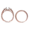 thumbnail image 3 of Pompeii 7/8ct Vintage Engagement Ring Mount Set 14K Rose Gold (G/H,VS2), 3 of 3