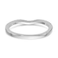 thumbnail image 5 of 14K White Gold Ring Band Wedding Diamond Round , Size 6, 5 of 6