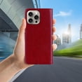 thumbnail image 2 of Wallet Case for iPhone 16 Pro Max 6.9" with Card Slot Holder Kickstand, Glitter Bling Diamond Rhinestone Owl PU Leather Flip Folio Cover with Wrist Strap for iPhone 16 Pro Max MTY-Red, 2 of 14