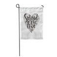 thumbnail image 1 of JSDART Inspirational Spread The Love Conceptual Phrase Hand Lettered Calligraphic Garden Flag Decorative Flag House Banner 12x18 inch, 1 of 1